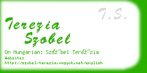 terezia szobel business card